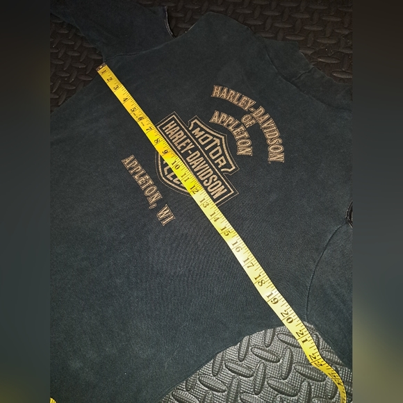 Vintage 1989 women's Harley Davidson shoulder less long sleeve - Picture 14 of 16